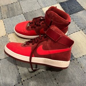 Nike Burgundy and Red High-Tops